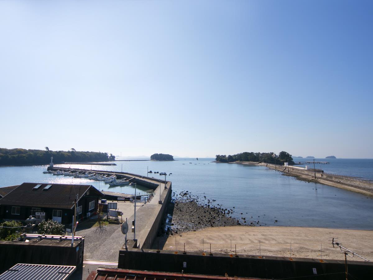 佐久島の観光旅館　佐久島館　海からの景色